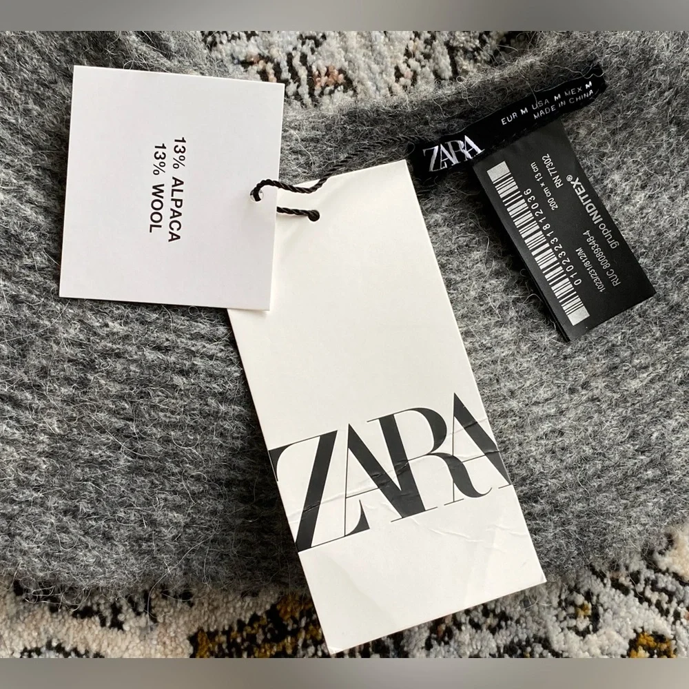 Zara Wool & Alpaca Blend scarf
